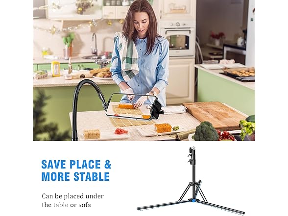 Phone Tripod with Adjustable Gooseneck