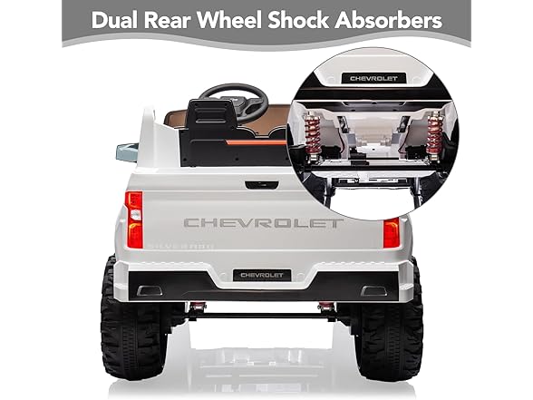 Kids Electric Ride on Car 2-Seater Truck,White