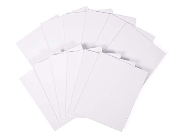 Painting Panel Canvas Boards, 9x12, Pack of 12
