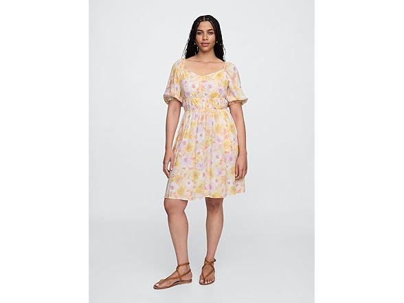 GAP Women Sweetheart Woven Mini Dress