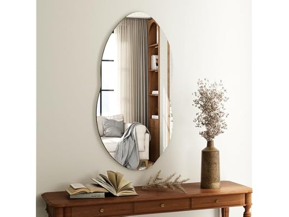 Asymmetrical Abstract Wall Mirror