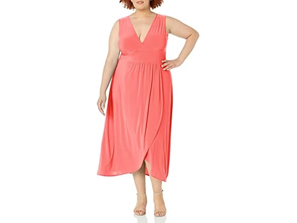 Star Vixen Maxi Dress Coral (2X)