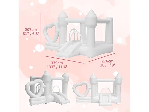 White Inflatable Bounce House