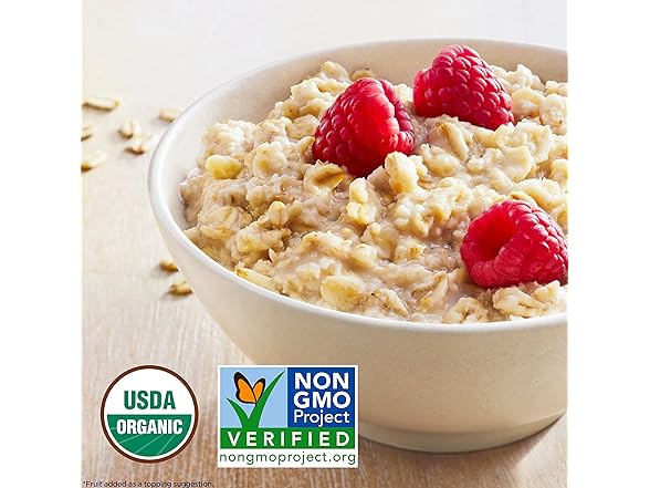 Quaker Instant Oatmeal, Organic Regular, 8 oz