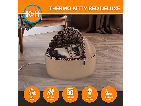K&H Pet Products Thermo-Kitty Bed, Small