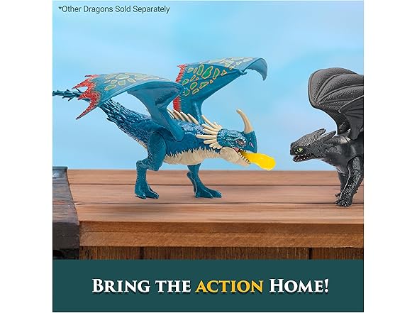 Battle Dragons, Fire Blast Deadly Nadder, 10” Action Figure