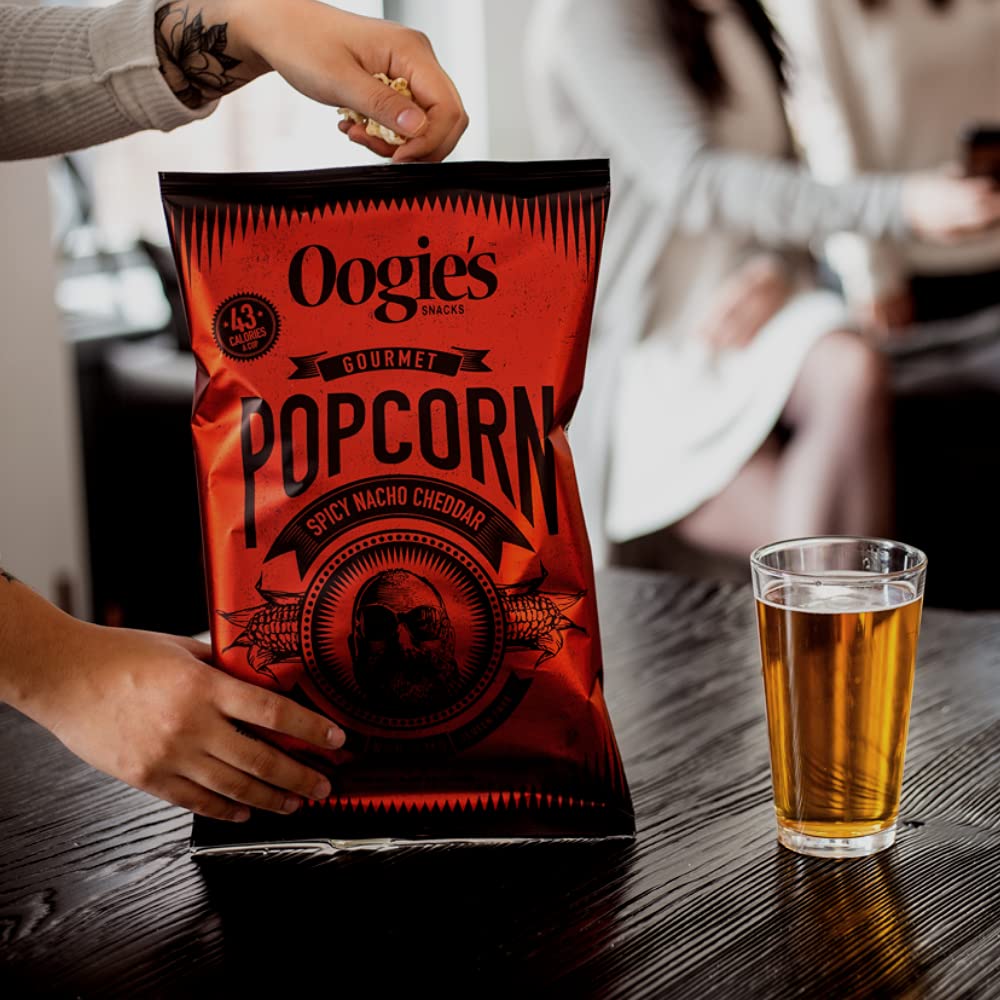 (20 Pk) Oogie's Snacks Spicy Nacho Popcorn - Gallery 10