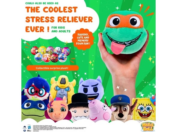 Miraball Surprise Plush - Ninja Turtles 4PK