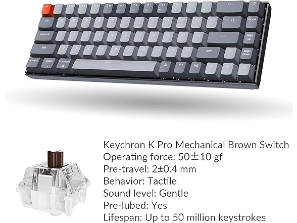 Keychron K6 Wireless Mechanical Keyboard