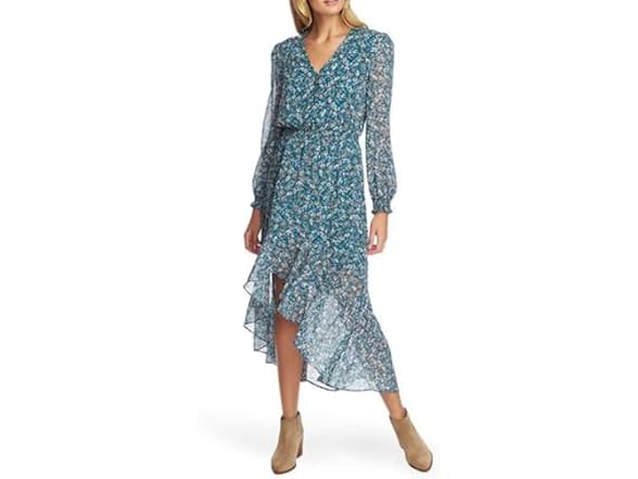 1.state Women (XS) Long Sleeve Button Front Dress