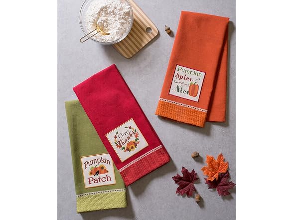 DII Thanksgiving Fall Kitchen Towels