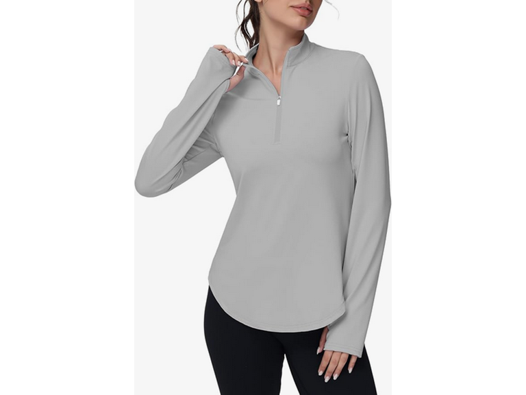 Ggov Women Golf Polo Long Sleeve Workout V Shirts - Gallery 16