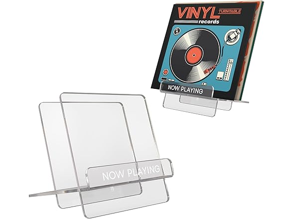 Americanflat 7.8x7.5 Now Playing Vinyl Record Stand