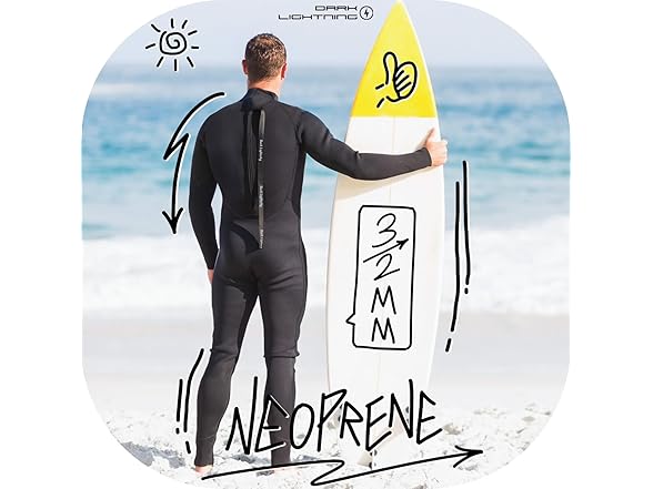 Men Small Black Wet Suit