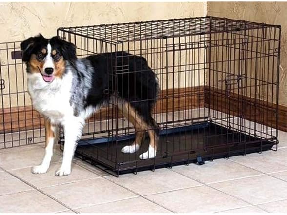 Precision Pet Products Two Door Crate Wire Dog Crate, 36"