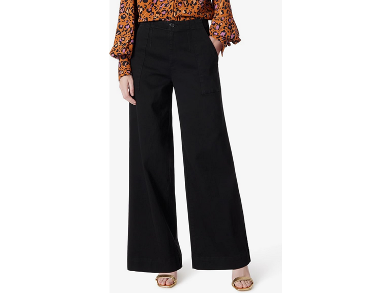 DEE OCLEPPO Women's Juniper Wide Leg Pant with Utility Pockets Standard, Black WASH