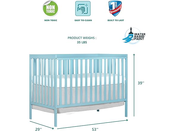 Dream On Me Synergy 5-In-1 Convertible Crib