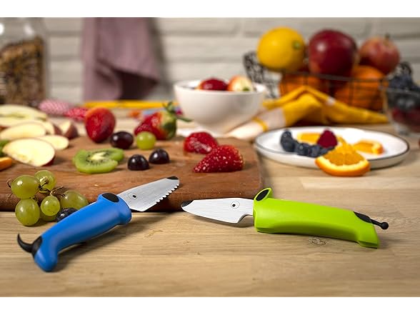 Kuhn Rikon Kinderkitchen® Kids Chef Knife Set With Scissors, 3 Pieces
