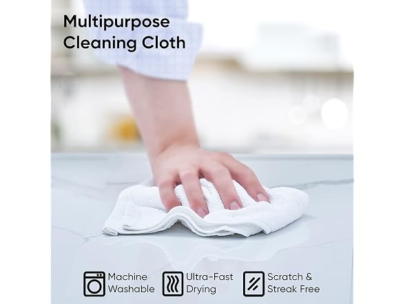 Superio Terry Cloth Rags White