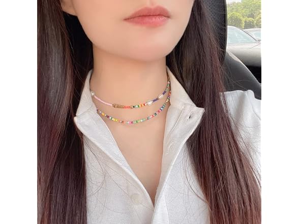 Wellike Freshwater Pearl Beaded Necklace for Women