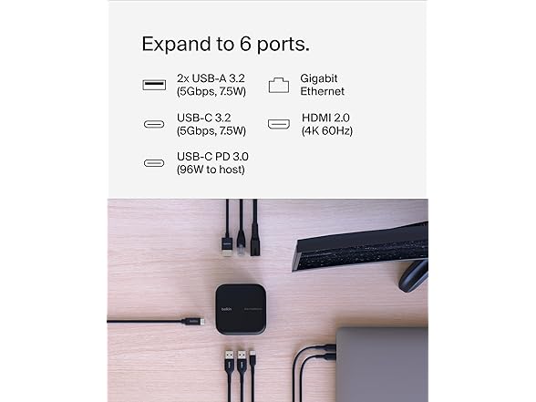 Belkin Connect USB-C 6-in-1 Core GaN Dock