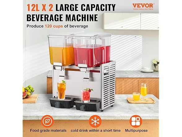 VEVOR Commercial Beverage Dispenser