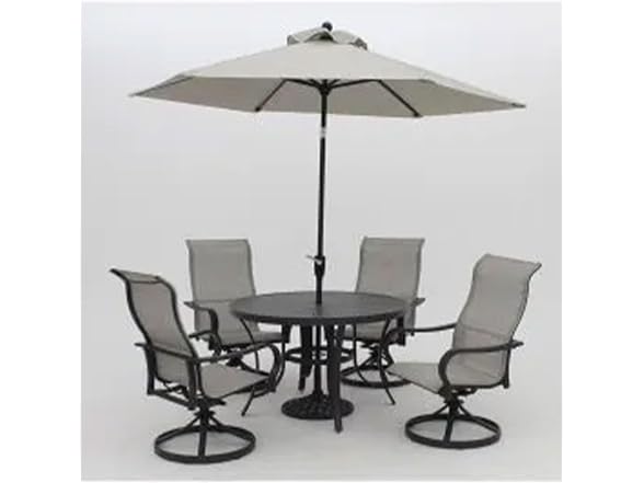 Four Seasons Courtyard Palermo Aluminum Slat Top Dining Table