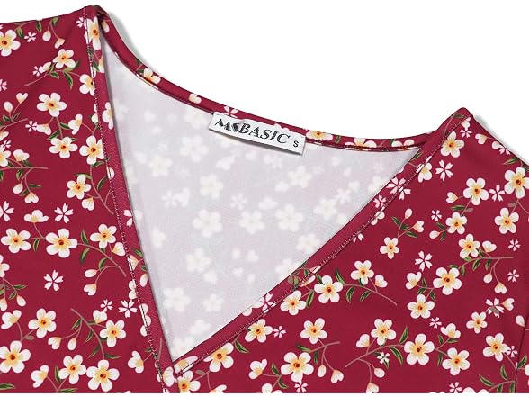 Msbasic Women (M) Flare Dress Empire Waist Dress
