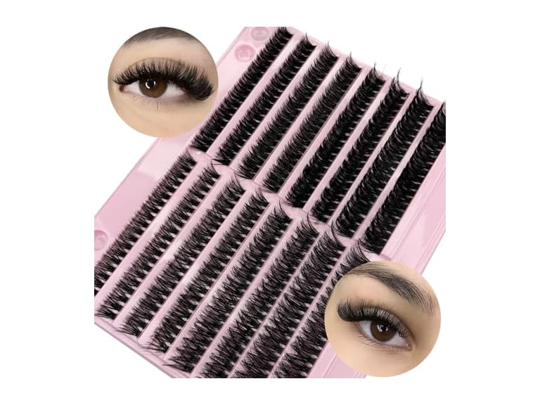 DIY Lash Extensions Fluffy Lash Clusters
