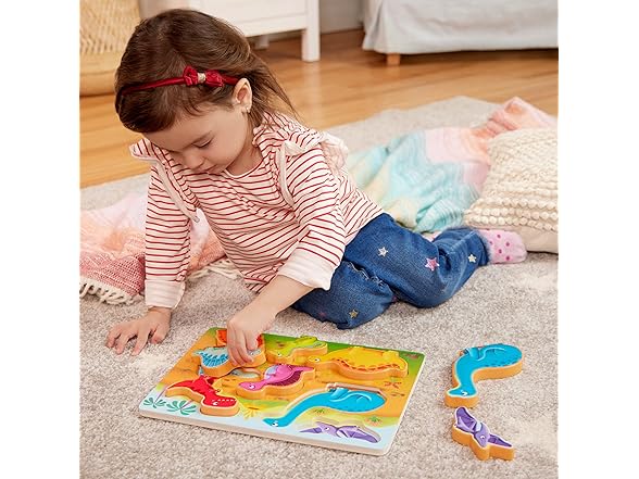 B. toys – Chunky Wooden Puzzle 4 Pack