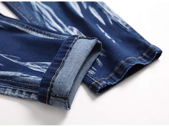 Enrica Men (34) Contrast Jeans Skinny Pants
