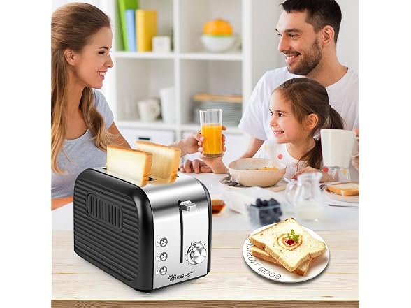 ALES 2 Slice toaster Black