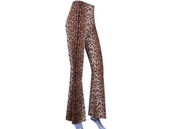 Louvton Women (XL) High Waist Flare Pants Trousers