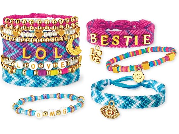 Cra-Z-Art Shimmer 'n Sparkle A-Z  Bracelet Making Kit