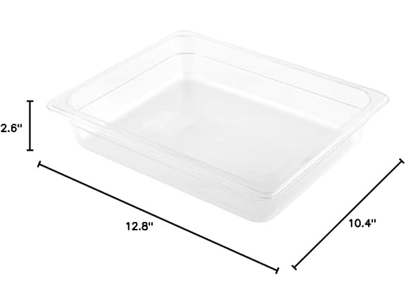 Restaurantware-2.5 Inch Deep Food Storage Container