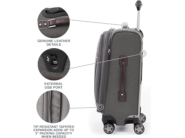 Travelpro Platinum Elite Softside Expandable Carry on