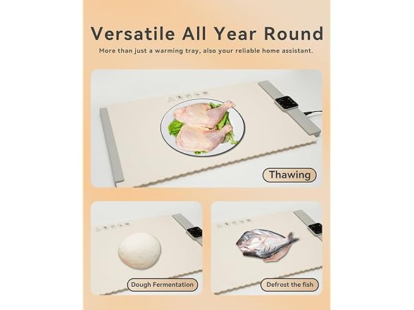 (2 Pack) Food Warmer Mat