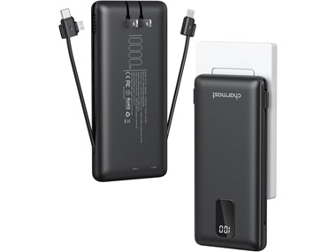 $24.99, Was $34.99, 28% Off! 2 Pack 10000mAh Power Bank w/ Cables dealfomo