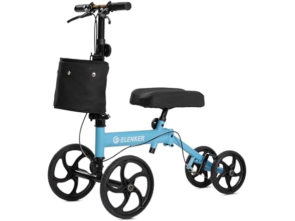 ELENKER Knee Scooter Economy Steerable Knee Walker with 10"  (Open Box)