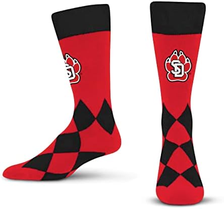 For Bare Feet Unisex NCAA South Dakota Coyotes Big Diamond Team Color Socks OSFM