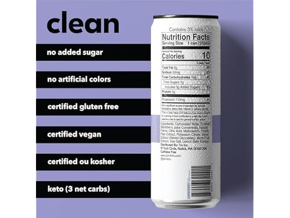 12PK Tru Refresh Seltzer, Sparkling Water Blackberry