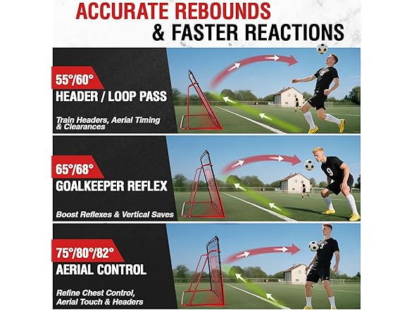ZEALFEEL Soccer Rebounder Net