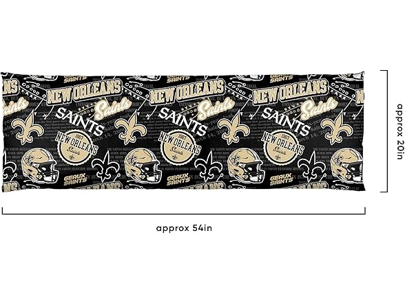 NEW ORLEANS SAINTS Plush Body Pillow