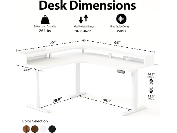 Agilestic L Shaped Standing Desk