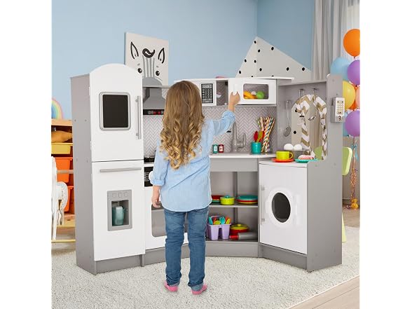 Corner Kitchen Playset Grey
