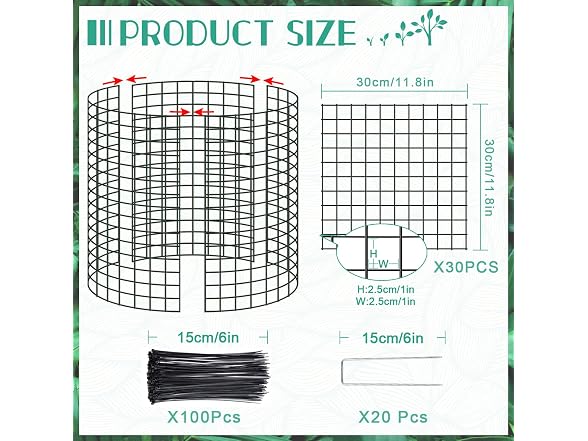 UJG 10Packs 12"x12"Plant Protectors