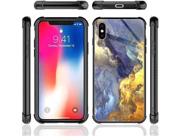 CARLOCA iPhone Xs MAX Case, Yellow Colorful