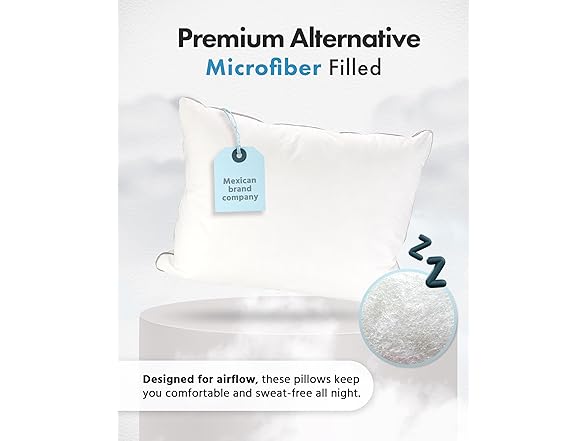 URBAN LINENS Bed Pillows Queen Size Set