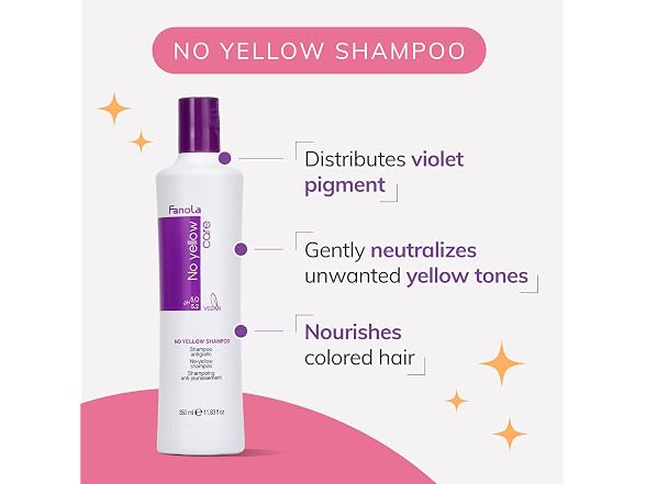 Fanola No Yellow Purple Shampoo 11.83 fl oz