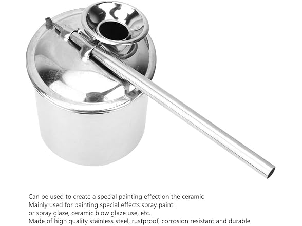 AYNEFY Ceramic Painting Glazes Pots,Stainless Steel Sprayer